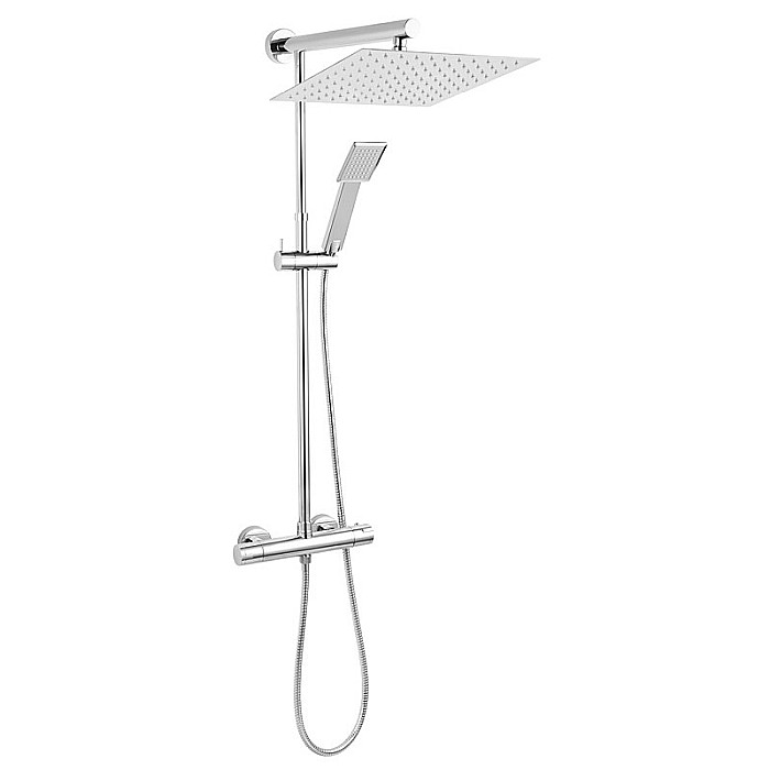 SET DUS FERRO BATERIE TERMOSTATATA + DUS FIX + DUS MOBIL TREVI SQUARE CROM NP75SQ-TRV7U [1]