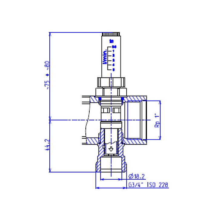 DISTRIBUITOR+COLECTOR 1-3/4 12 CAI CU DEBITMETRE EUROCON PEXKIT VALROM 66421201600 [4]
