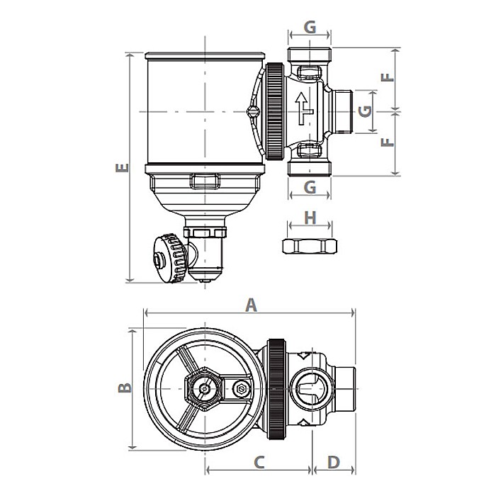 FILTRU ANTIMAGNETITA 1 CU CHEIE GIACOMINI R146CKX115 [6]
