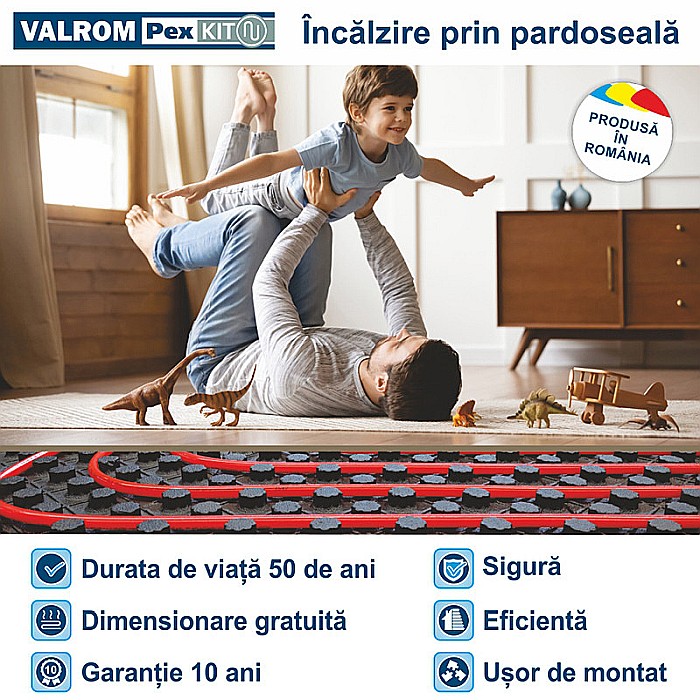 PACHET INCALZIRE IN PARDOSEALA 50MP VALROM FARA AUTOMATIZARE SI FARA GRUP DE POMPARE [1]