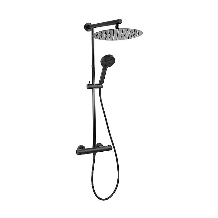 SET DUS FERRO BATERIE TERMOSTATATA + DUS FIX + DUS MOBIL TREVI BLACK NP75-TRV7U-BL [1]