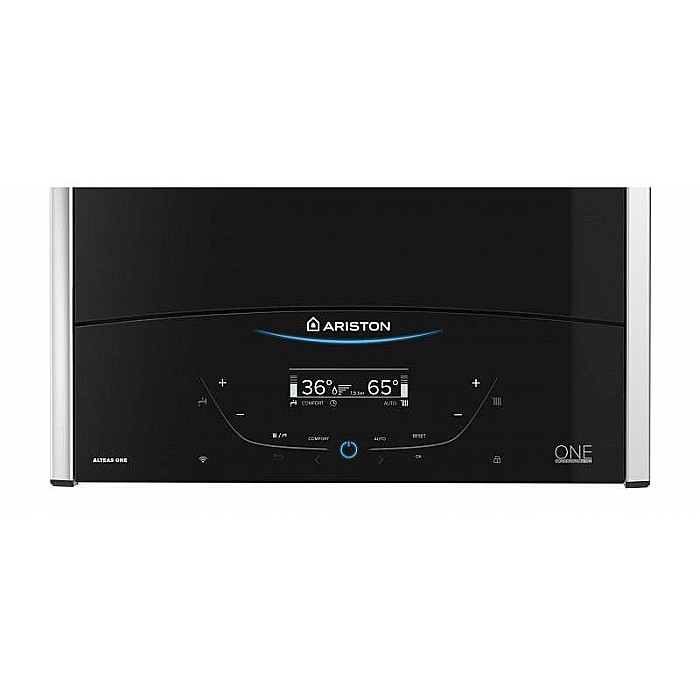 CENTRALA TERMICA PE GAZ ARISTON ALTEAS ONE+ NET 35 KW SENSYS HD NEGRU IN CONDENSATIE KIT EVACUARE INCLUS 3301773 [5]
