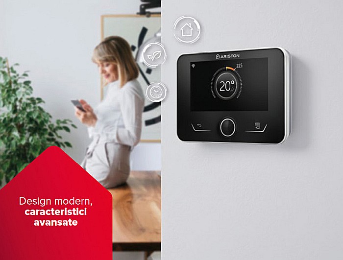 CENTRALA TERMICA PE GAZ ARISTON ALTEAS ONE+ NET 35 KW SENSYS HD NEGRU IN CONDENSATIE KIT EVACUARE INCLUS 3301773 [8]
