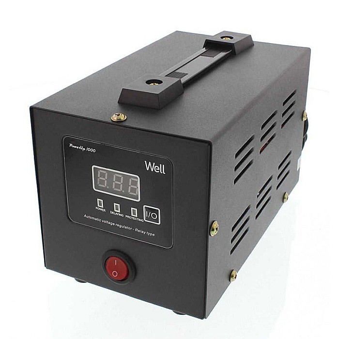STABILIZATOR TENSIUNE CU RELEU 1000VA NEGRU AVR-REL-POWERUP1000 [2]