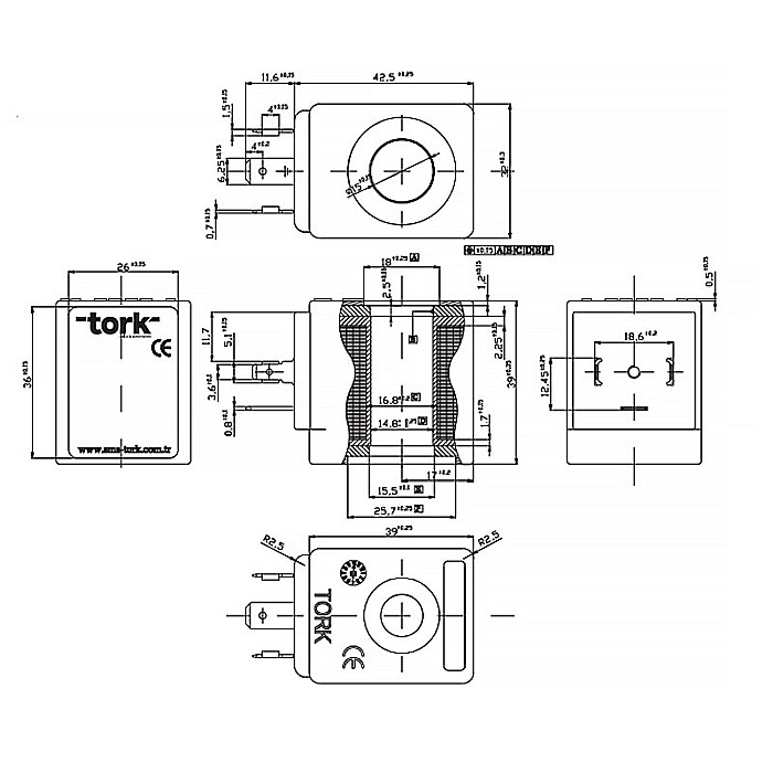 BOBINA 24VAC-15VA PENTRU ELECTROVANE ELECTROVENTILE TORK [3]