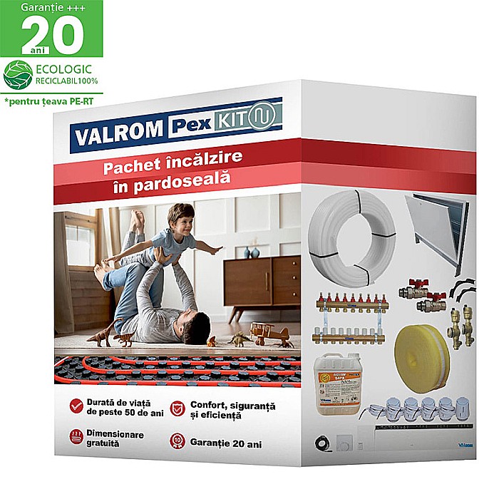 KIT INCALZIRE IN PARDOSEALA 70MP VALROM ECO CU AUTOMATIZARE FIR [1]