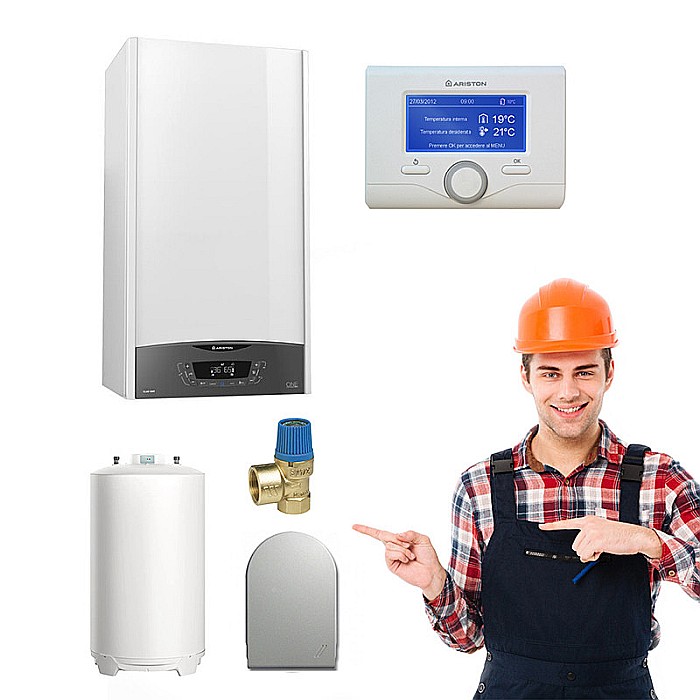 Pachet CENTRALA TERMICA PE GAZ ARISTON CLAS ONE SYSTEM 35 KW CU BOILER 200L [1]