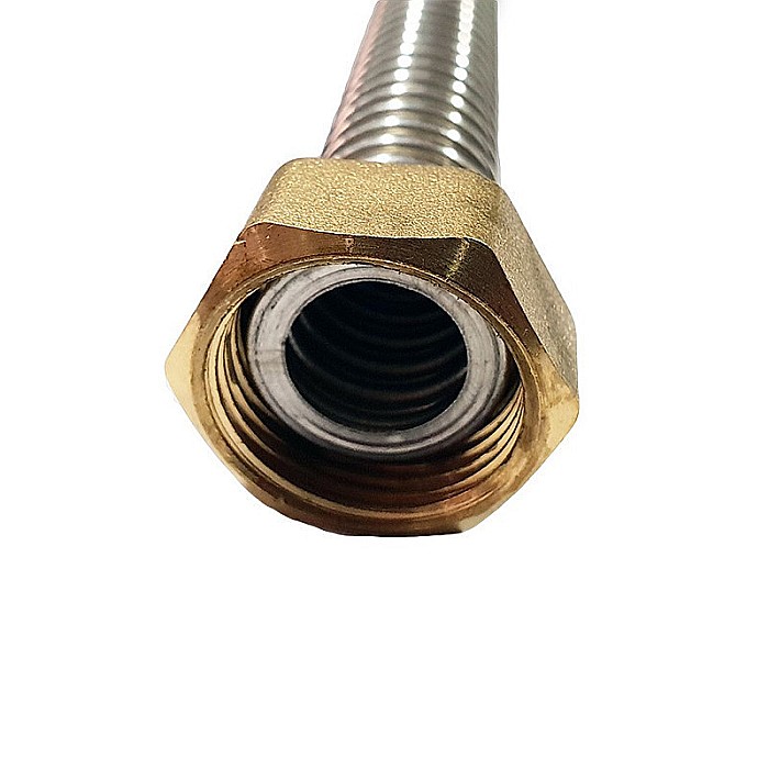 RATTAY RACORD FLEXIBIL INOX APA 1/2-1/2 FI-FI 10CM GOFRAT [2]