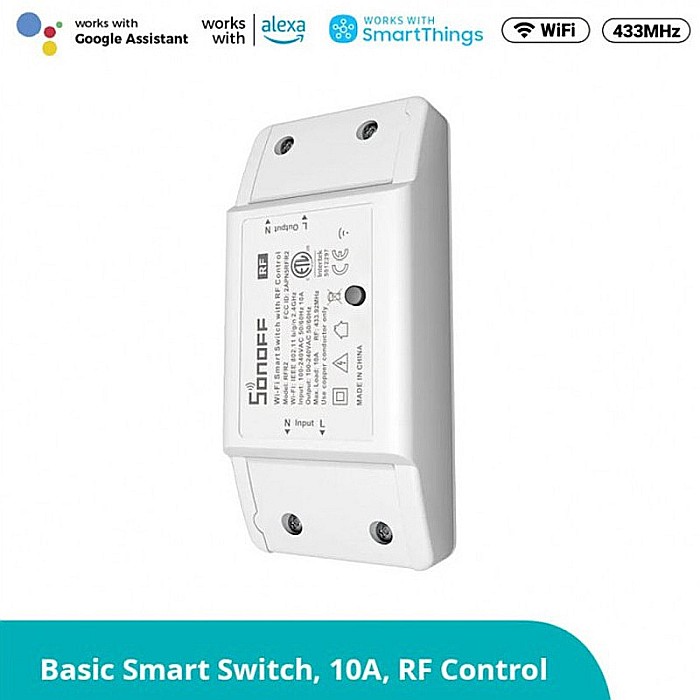 SONOFF RFR2 WIFI RELEU WIRELESS 1 CANAL CU RECEPTOR RF 10A [1]