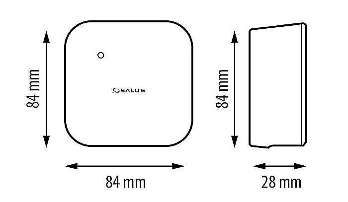 CUTIE DIN PLASTIC SRS600 SALUS PENTRU SR600 MONTAJ APARENT [4]