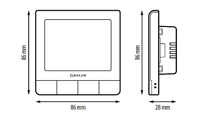 TERMOSTAT DIGITAL PROGRAMABIL SALUS SQ610 QUANTUM 230V PENTRU DOZA [3]