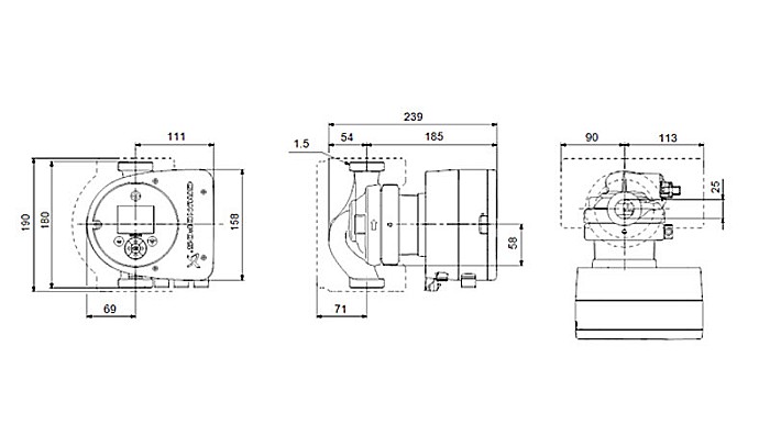 POMPA RECIRCULARE GRUNDFOS MAGNA3 25-40 97924244 [3]