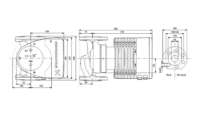 POMPA RECIRCULARE GRUNDFOS MAGNA1 65-120 F 99221374 [3]