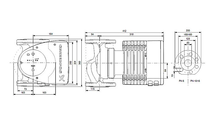 POMPA RECIRCULARE GRUNDFOS MAGNA1 80-60 F 99221406 [3]
