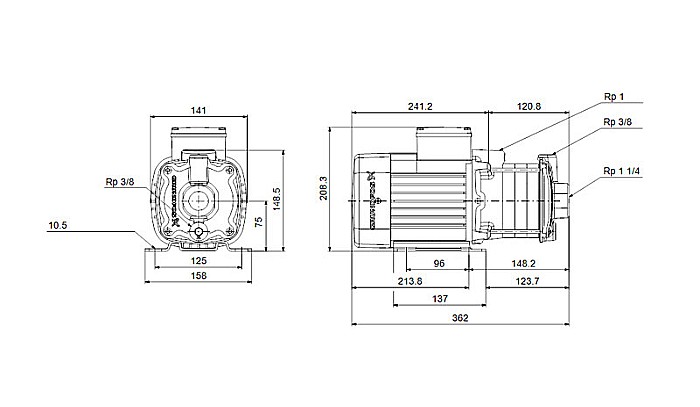 POMPA APA CENTRIFUGA MULTIETAJATA GRUNDFOS CM 5-5 220V 97516571 [4]