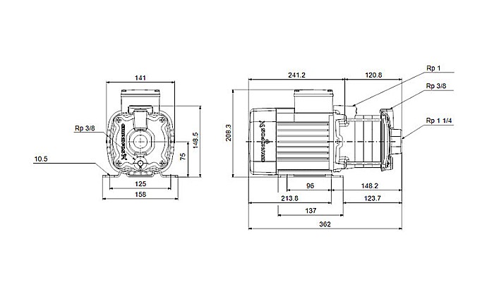 POMPA APA CENTRIFUGA MULTIETAJATA GRUNDFOS CM 5-4 220V 97516570 [4]