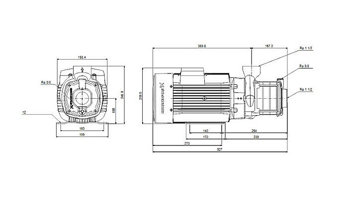 POMPA APA CENTRIFUGA MULTIETAJATA GRUNDFOS CM 10-4 380V 98730017 [4]