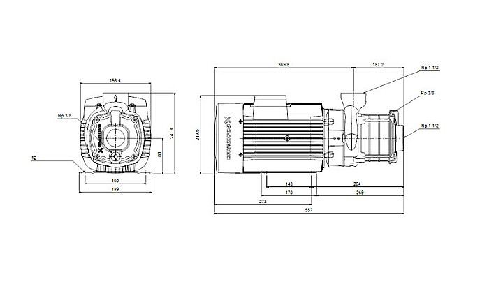 POMPA APA CENTRIFUGA MULTIETAJATA GRUNDFOS CM 10-5 380V 98861527 [4]