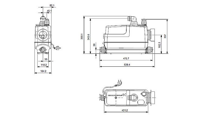 POMPA APA MURDARA CU TOCATOR GRUNDFOS  SOLOLIFT 2 CWC-3 97775316 [3]