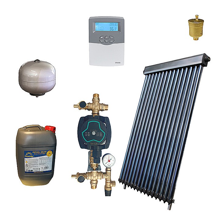 KIT PANOU SOLAR APA CALDA PRESURIZAT 3P ECONOMIC FARA BOILER PANOSOL C.301 [1]