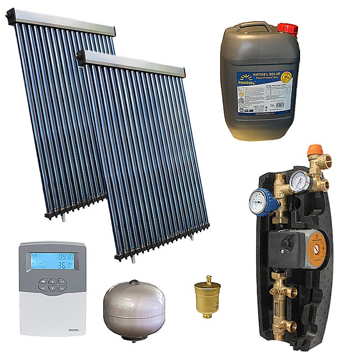KIT PANOU SOLAR APA CALDA PRESURIZAT 6P CONFORT FARA BOILER PANOSOL C.307 [1]