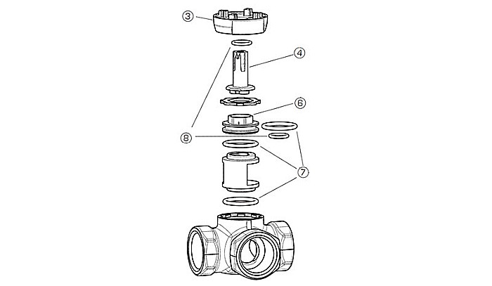 KIT REPARATIE VANA ROTATIVA COMPACTA VRG SI VRB DN32-DN40 ESBE 1700 6920 [2]