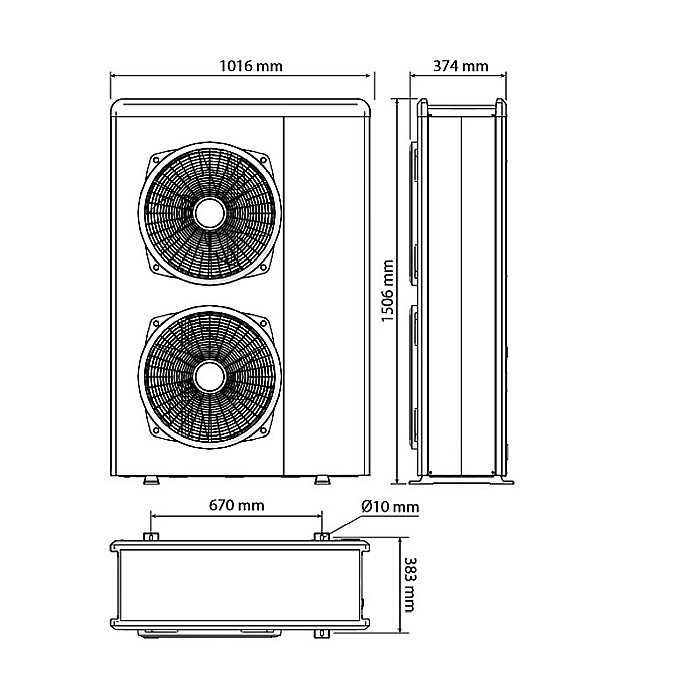 PACHET POMPA DE CALDURA ARISTON NIMBUS COMPACT 150 M NET MONOFAZAT 3301866 [10]