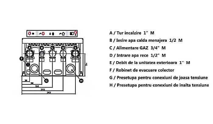 PACHET POMPA DE CALDURA ARISTON NIMBUS M HYBRID 80 NET R32 MONOFAZAT CU CENTRALA TERMICA CLAS ONE WIFI 24 KW [9]