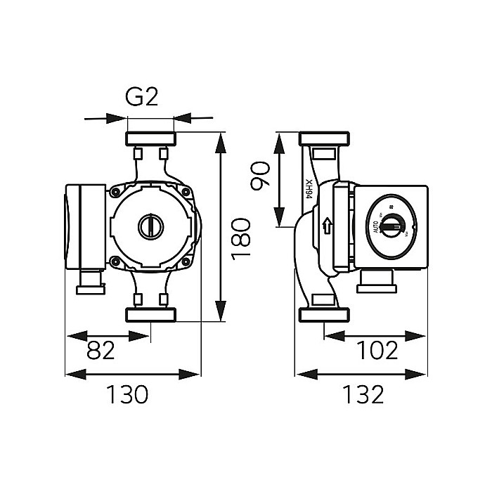 POMPA CIRCULATIE 32-80-180 GPA II ELECTRONIC WEBERMAN/FERRO 0607W [2]