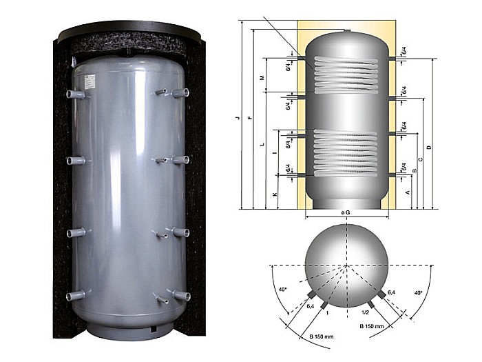 PUFFER ACUMULATOR APA CALDA IZOLAT 1500L CU O SERPENTINA PSR 1500 AUSTRIA EMAIL [2]