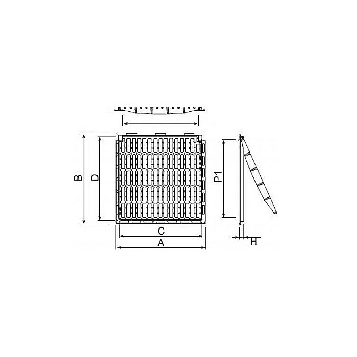 GRATAR FONTA 55X33X33 CLASA C250 PLANA [5]