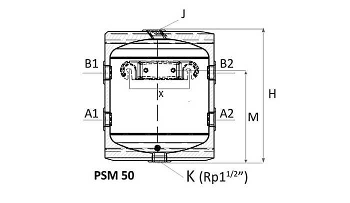 PUFFER POMPA DE CALDURA 50L PSM IZOLATIE ANTICONDENS SUNSYSTEM [2]