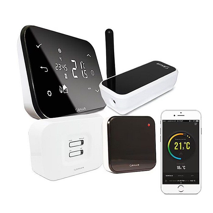 PACHET TERMOSTAT AMBIENTAL SALUS IT500, CONTROL PRIN INTERNET A 2 ZONE CU 2 POMPE DE CIRCULATIE [6]
