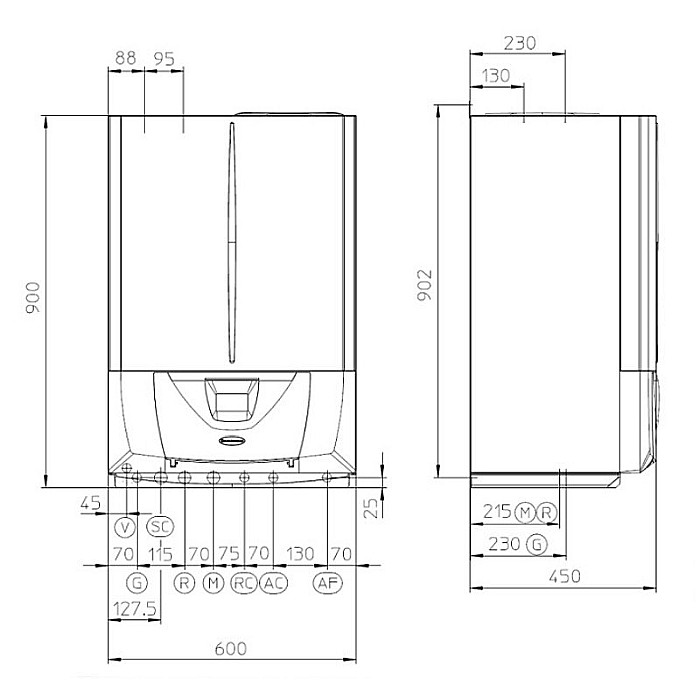 CENTRALA TERMICA PE GAZ IN CONDENSATIE IMMERGAS VICTRIX ZEUS SUPERIOR 25KW + BOILER DE 54 L KIT EVACUARE INCLUS [5]