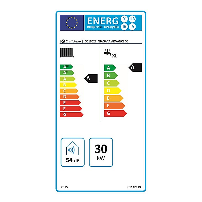 CENTRALA TERMICA PE GAZ IN CONDENSARE CHAFFOTEAUX NIAGARA ADVANCE 35 BOILER 40 L KIT EVACUARE INCLUS [4]