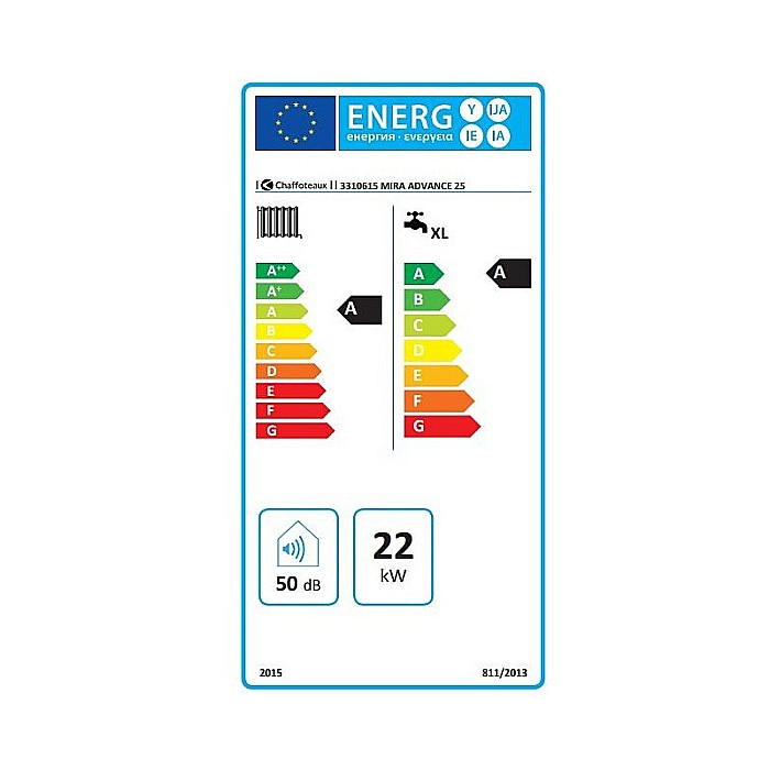 CENTRALA TERMICA PE GAZ IN CONDENSARE CHAFFOTEAUX MIRA ADVANCE 25 KIT EVACUARE INCLUS [4]