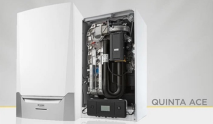 CENTRALA TERMICA PE GAZ IN CONDENSATIE REMEHA QUINTA ACE 115 BL DOAR INCALZIRE FARA VANA CU 3 CAI KIT EVACUARE INCLUS [5]