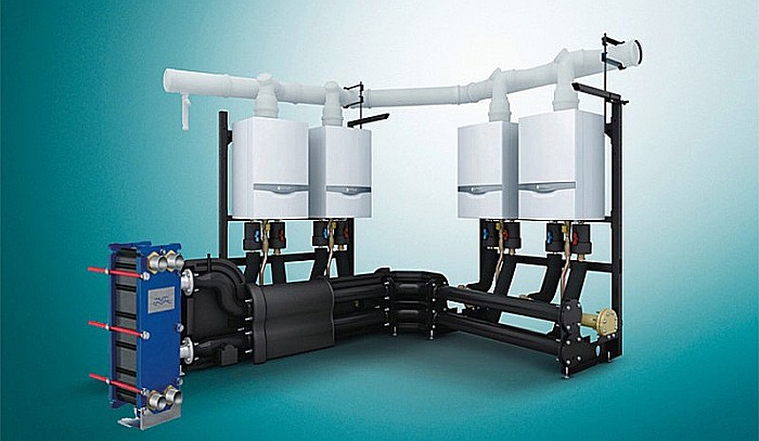 CENTRALA TERMICA PE GAZ IN CONDENSARE VAILLANT ECOTEC PLUS VU OE 1006/5-5 100 KW KIT DE EVACUARE INCLUS DOAR INCALZIRE [7]