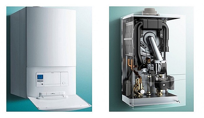 CENTRALA TERMICA PE GAZ IN CONDENSARE VAILLANT ECOTEC PLUS VU INT 656/5-5 63.5 KW DOAR INCALZIRE KIT DE EVACUARE INCLUS [7]