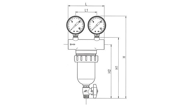 FILTRU PURJARE 11/2 CU SITA INOX MALGORANI 159.112.N [2]