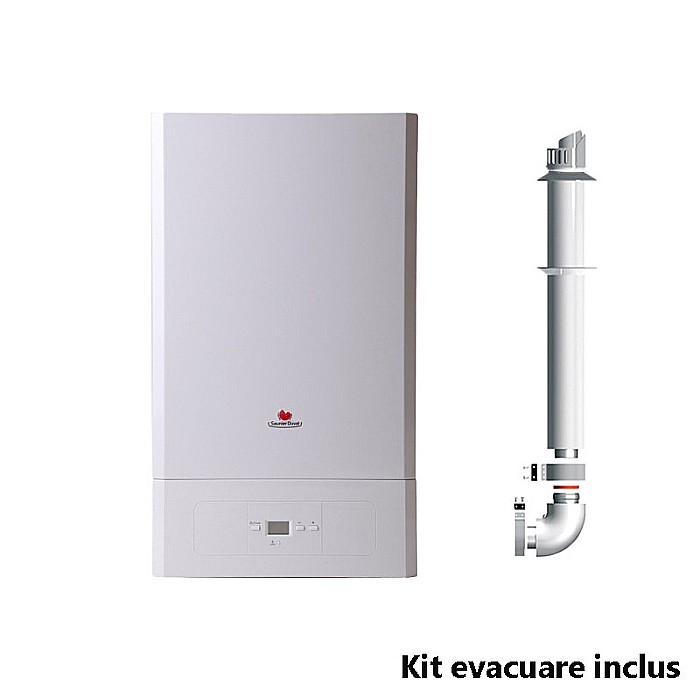 CENTRALA TERMICA PE GAZ IN CONDENSARE SAUNIER DUVAL SEMIATEK CONDENS 28 KIT EVACUARE INCLUS 3 ANI GARANTIE [1]
