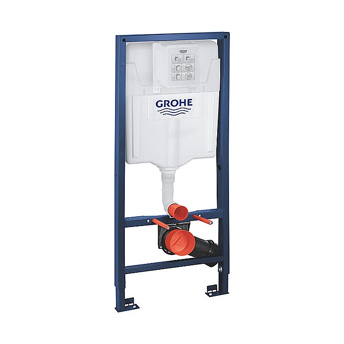 REZERVOR WC INCASTRAT GROHE RAPID SL CU CLAPETA NEGRU MAT SI SISTEM DE FIXARE INCLUSE 38528001 [2]