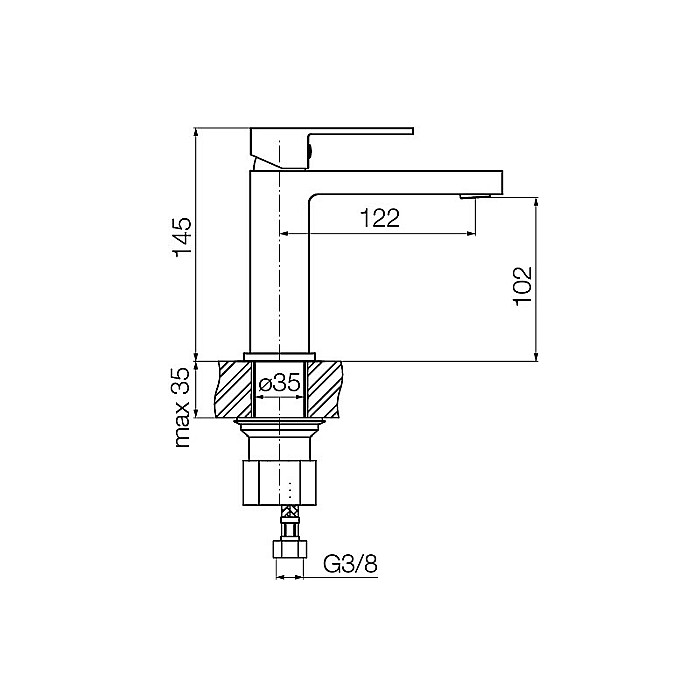 BATERIE LAVOAR FARA VENTIL AURIU PERIAT ARS VALVEX 2420450 [2]