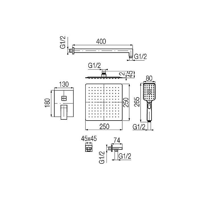 SET DUS PARA + FURTUN + SUPORT PARA INCASTRAT AURIU PERIAT ARS VALVEX 2420270 [2]