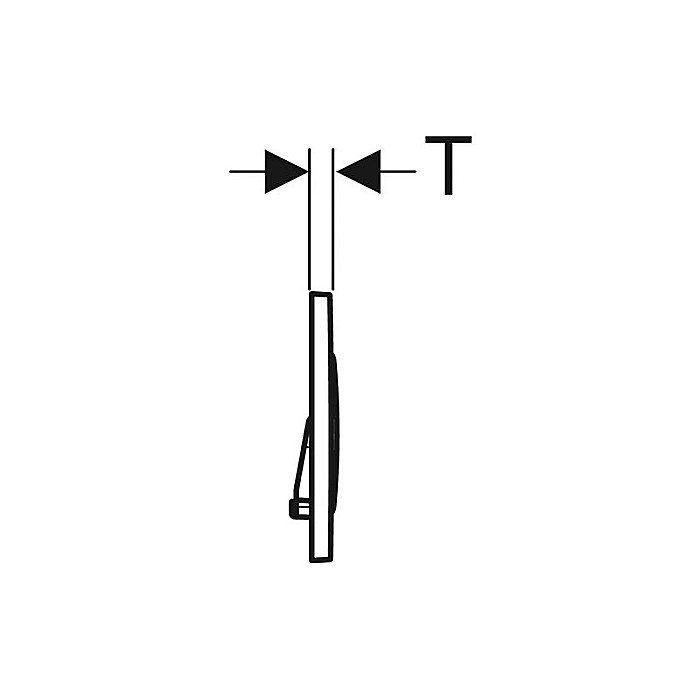 CLAPETA DE ACTIONARE GEBERIT CU DUBLA ACTIONARE SIGMA20 ALB/AURIU [3]