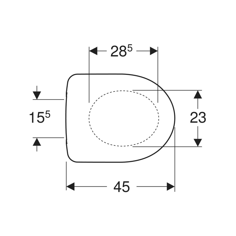 CAPAC VAS WC GEBERIT OVAL SELNOVA SOFTCLOSE ALB [2]