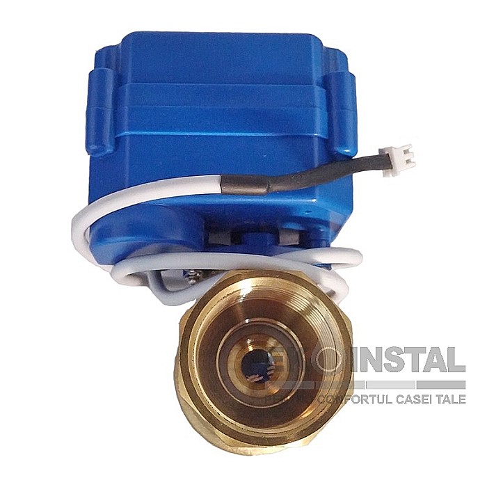 DETECTOR INUNDATIE SERVOVANA CU 2 SENZORI DN25 WLD-807 SANIKIT [5]