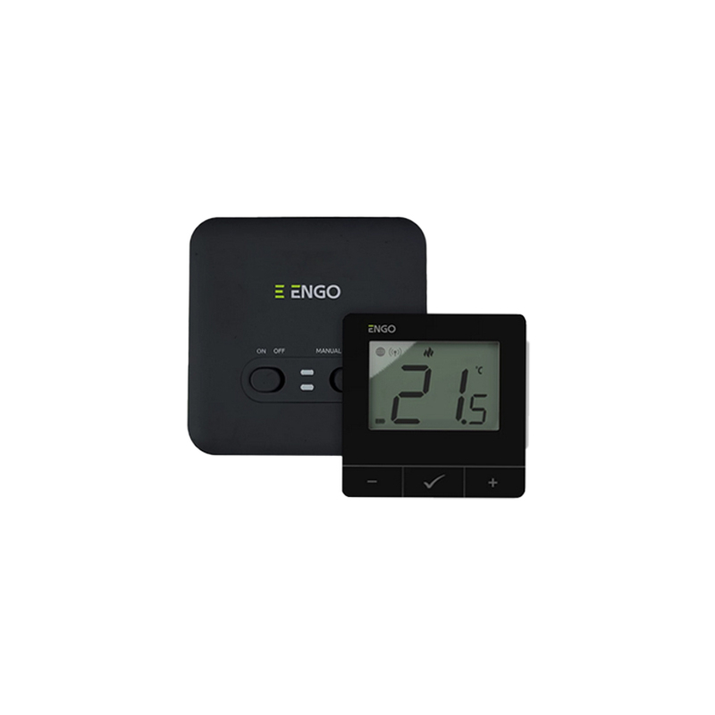 PACHET TERMOSTAT DE AMBIENT CU CONTROL PRIN INTERNET PENTRU 2 ZONE CU 2 POMPE DE CIRCULATIE ENGO NEGRU E20i-B+ECB2-230 [2]