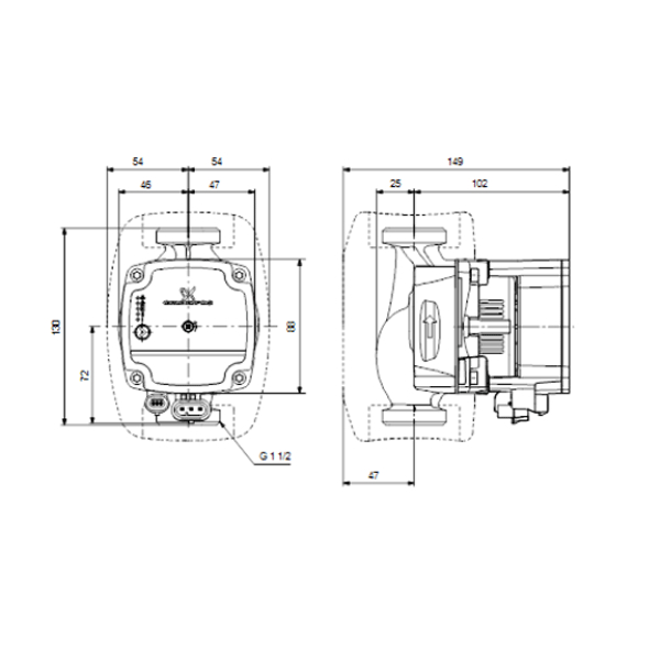Pompa recirculare pentru incalzire in pardoseala GRUNDFOS ALPHA1 25-60-130 [2]