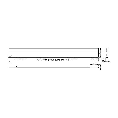 RIGOLA DUS 850MM ALCA MONTAJ IN PERETE CU CAPAC INOX LUCIOS APZ5-EDEN-850 [2]